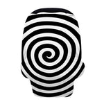 Black And White Swirl Illusion Print Baby Seat Cover
