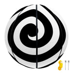 Black And White Swirl Illusion Print Basketball