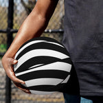 Black And White Swirl Illusion Print Basketball