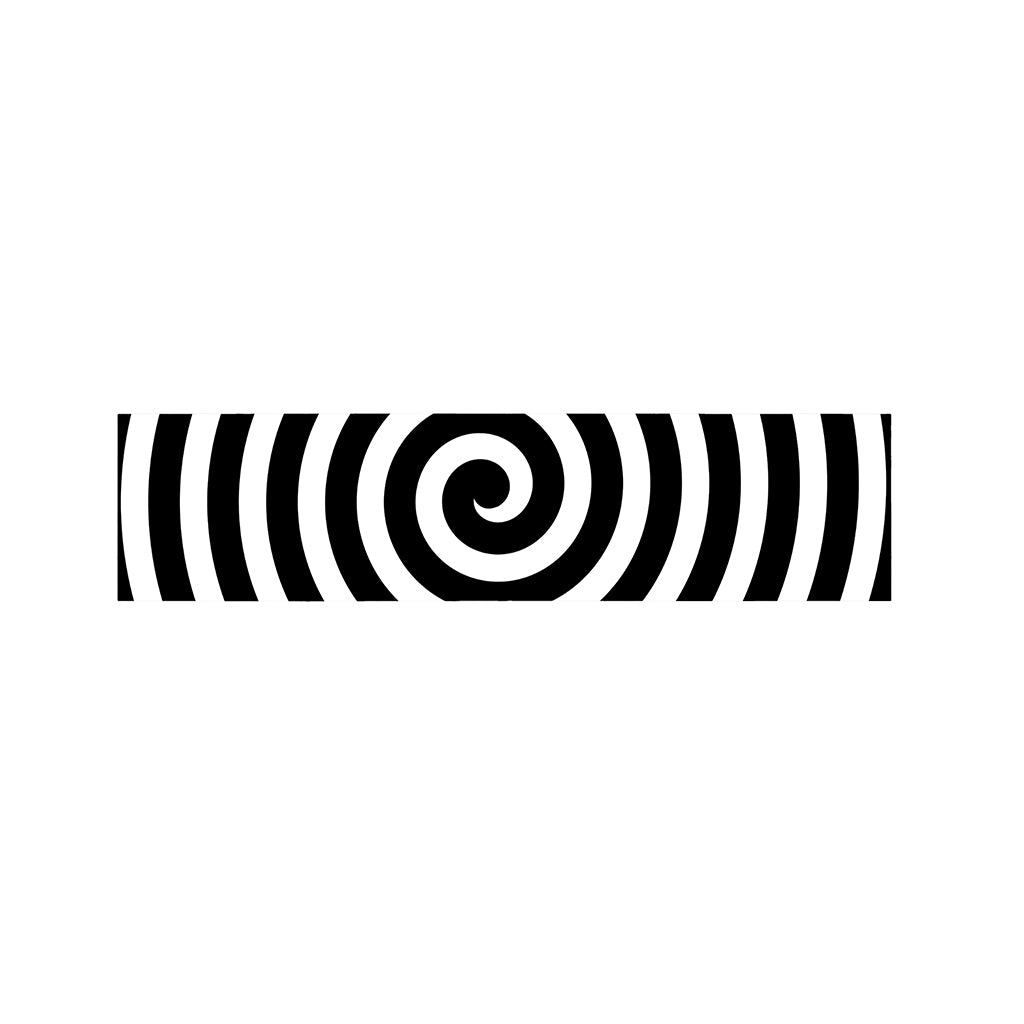 Black And White Swirl Illusion Print Bed Runner