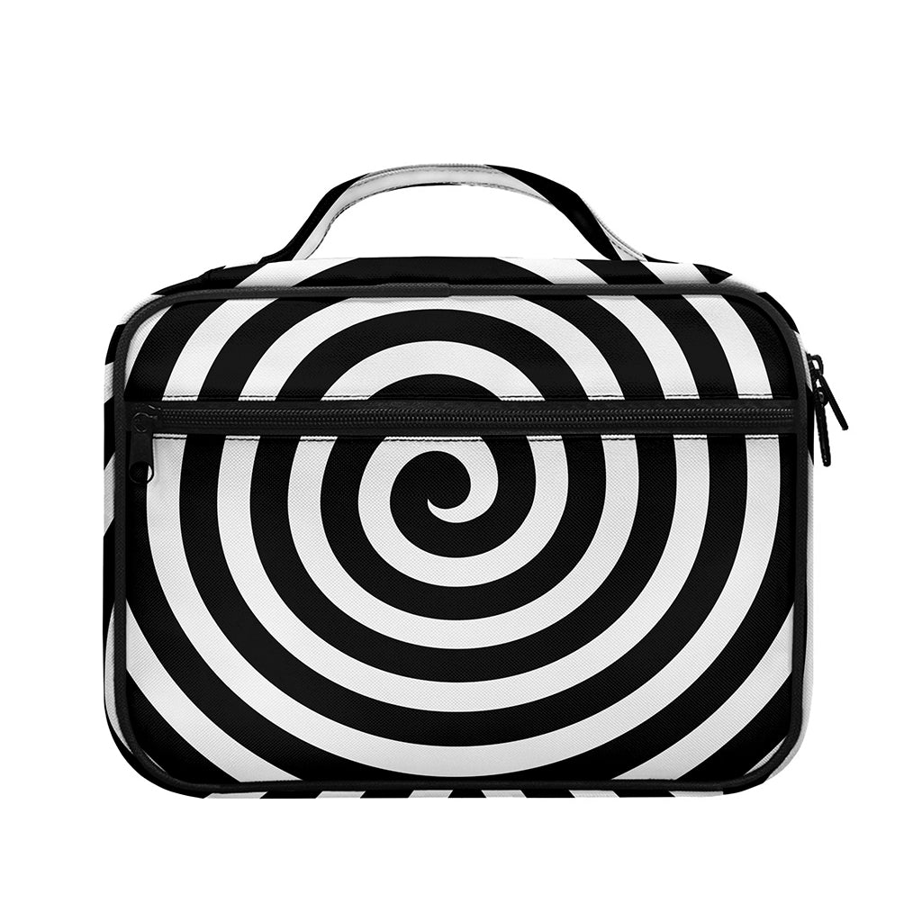 Black And White Swirl Illusion Print Briefcase Bible Bag