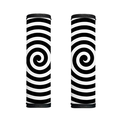 Black And White Swirl Illusion Print Handle Covers