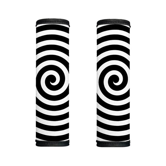 Black And White Swirl Illusion Print Handle Covers