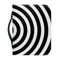 Black And White Swirl Illusion Print Leather Bible Cover