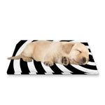 Black And White Swirl Illusion Print Pet Cooling Mat Cover