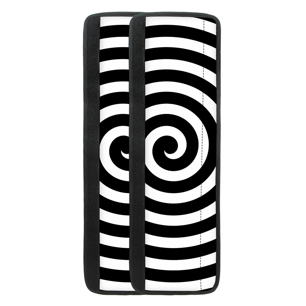 Black And White Swirl Illusion Print Refrigerator Handle Covers