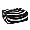 Black And White Swirl Illusion Print Small Lunch Bag
