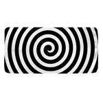 Black And White Swirl Illusion Print Towel