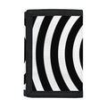 Black And White Swirl Illusion Print Trifold Wallet