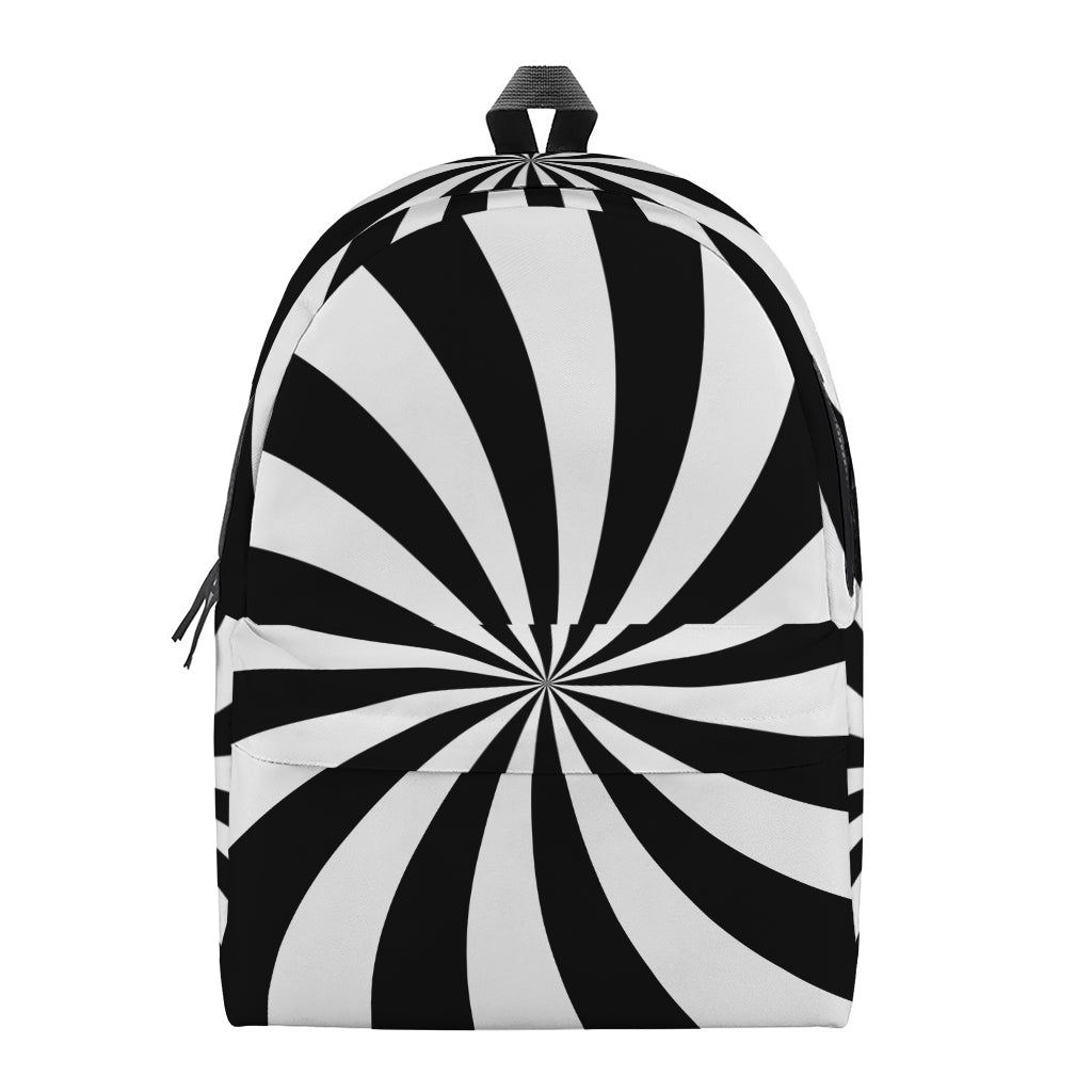 Black And White Swirl Print Backpack