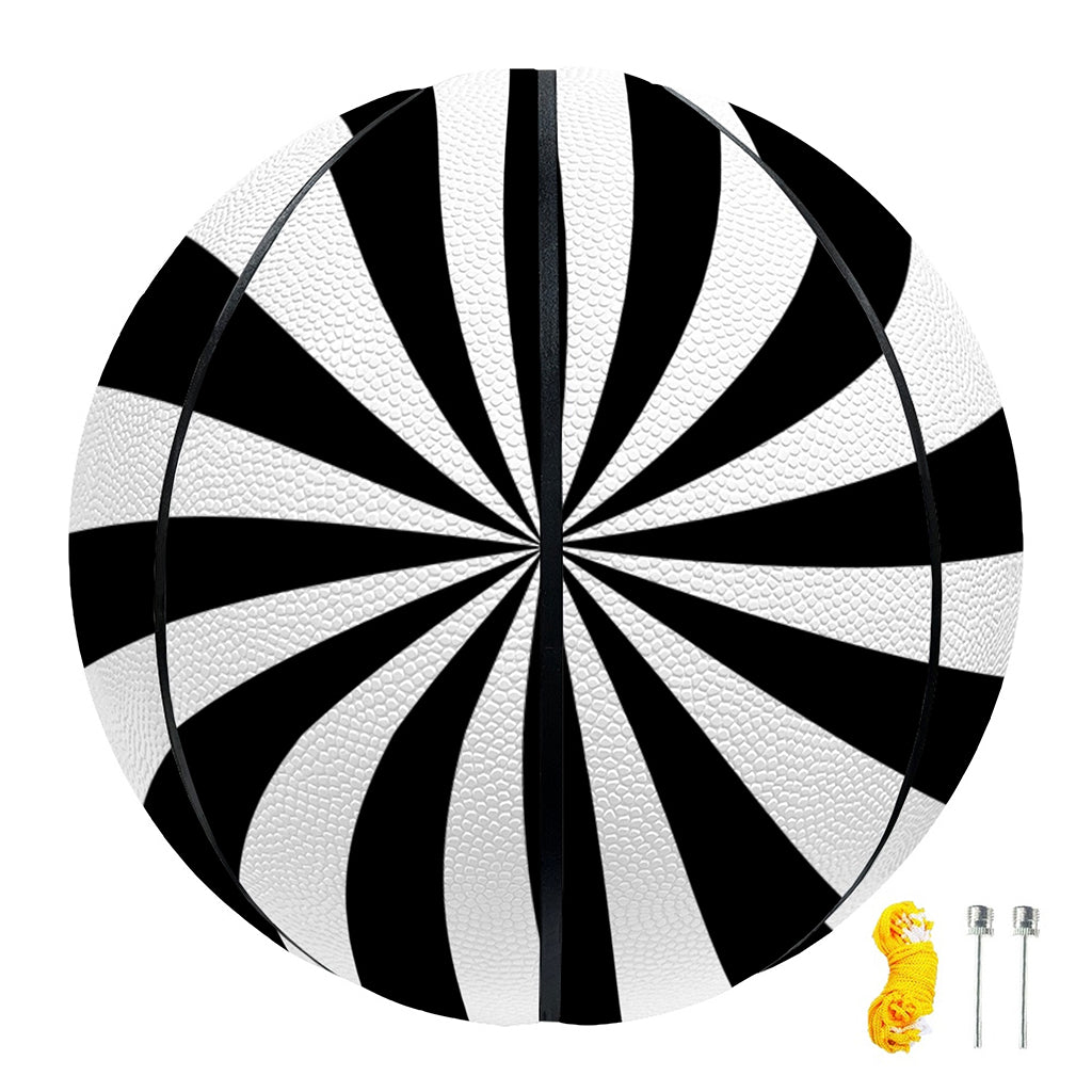 Black And White Swirl Print Basketball