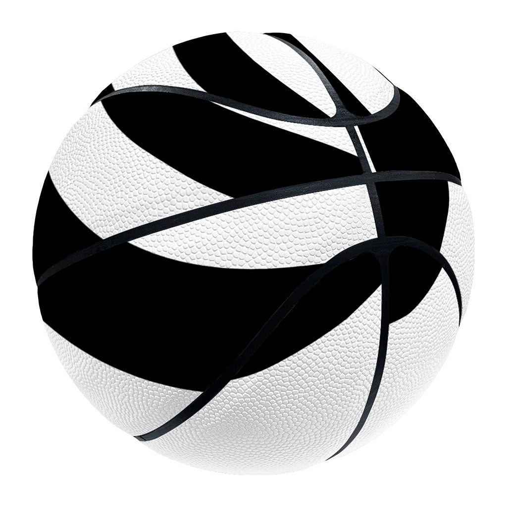 Black And White Swirl Print Basketball