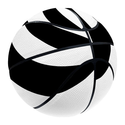 Black And White Swirl Print Basketball