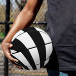 Black And White Swirl Print Basketball