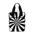 Black And White Swirl Print Bible Tote Bag