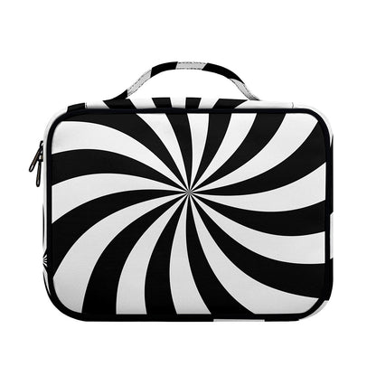Black And White Swirl Print Briefcase Bible Bag
