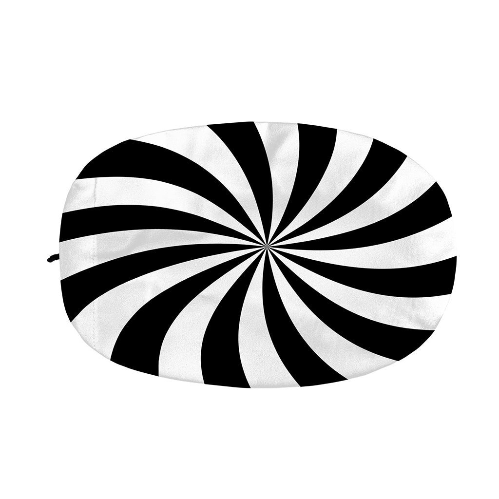 Black And White Swirl Print Car Side Mirror Covers