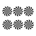 Black And White Swirl Print Coaster Set