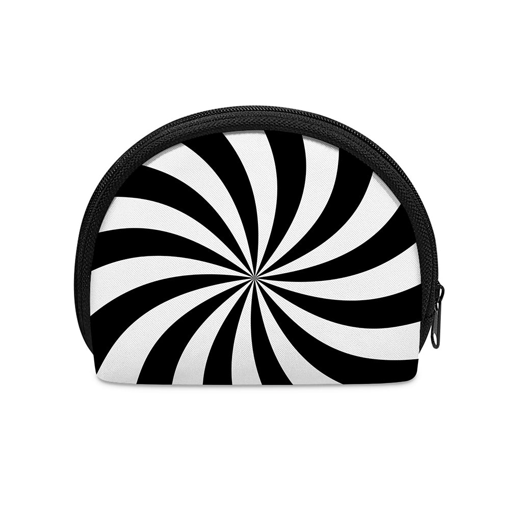 Black And White Swirl Print Coin Purse