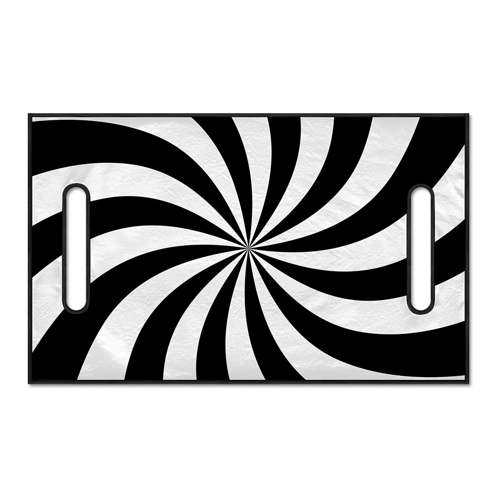 Black And White Swirl Print Golf Cart Seat Cover