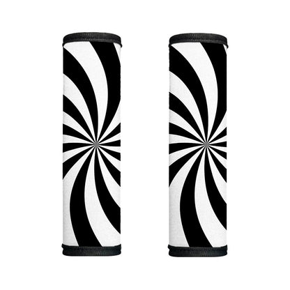 Black And White Swirl Print Handle Covers