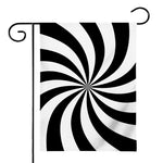 Black And White Swirl Print House Flag