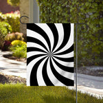 Black And White Swirl Print House Flag