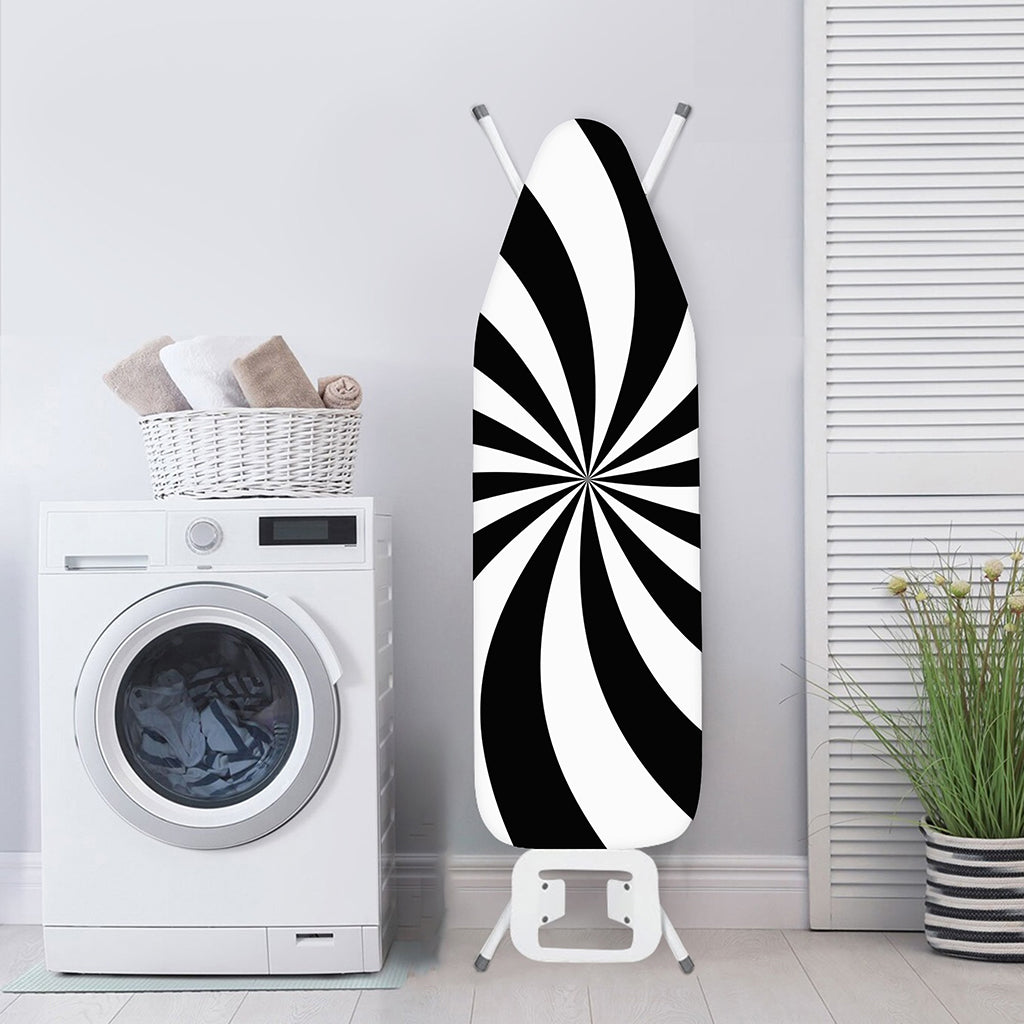 Black And White Swirl Print Ironing Board Cover