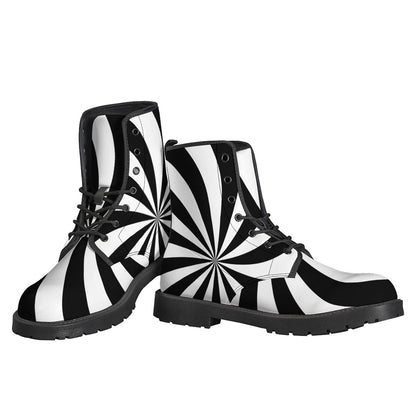 Black And White Swirl Print Backpack
