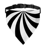 Black And White Swirl Print Over The Collar Dog Bandana