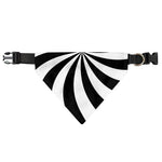 Black And White Swirl Print Over The Collar Dog Bandana