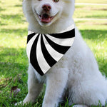 Black And White Swirl Print Over The Collar Dog Bandana