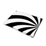 Black And White Swirl Print Pet Cooling Mat Cover