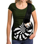 Black And White Swirl Print Pet Sling Carrier