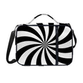 Black And White Swirl Print Shoulder Strap Bible Bag