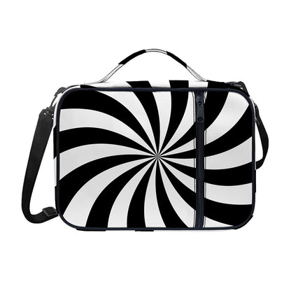Black And White Swirl Print Shoulder Strap Bible Bag