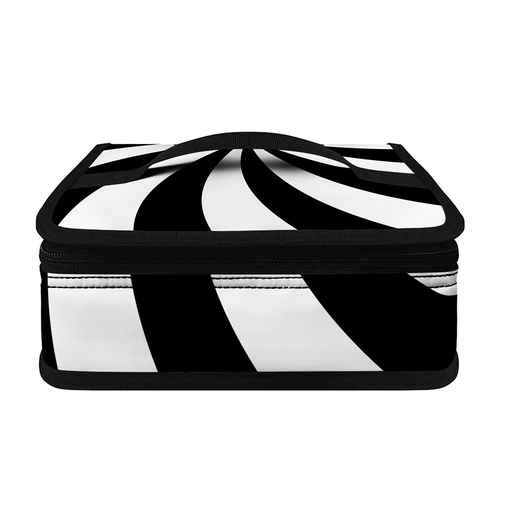 Black And White Swirl Print Small Lunch Bag