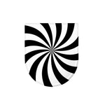 Black And White Swirl Print Toilet Lid Cover