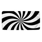 Black And White Swirl Print Towel