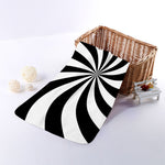 Black And White Swirl Print Towel