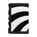 Black And White Swirl Print Trifold Wallet