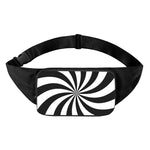 Black And White Swirl Print Waist Bag