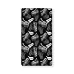 Black And White T-Rex Dinosaur Print Baby Crib Sheet