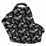 Black And White T-Rex Dinosaur Print Baby Seat Cover