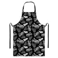 Black And White T-Rex Dinosaur Print Bib Apron With Pocket
