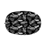 Black And White T-Rex Dinosaur Print Car Side Mirror Covers