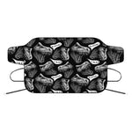 Black And White T-Rex Dinosaur Print Car Windshield Snow Cover