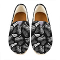 Black And White T-Rex Dinosaur Print Casual Shoes