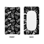 Black And White T-Rex Dinosaur Print Changing Pad Cover
