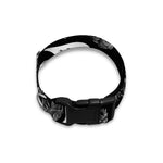 Black And White T-Rex Dinosaur Print Dog Collar